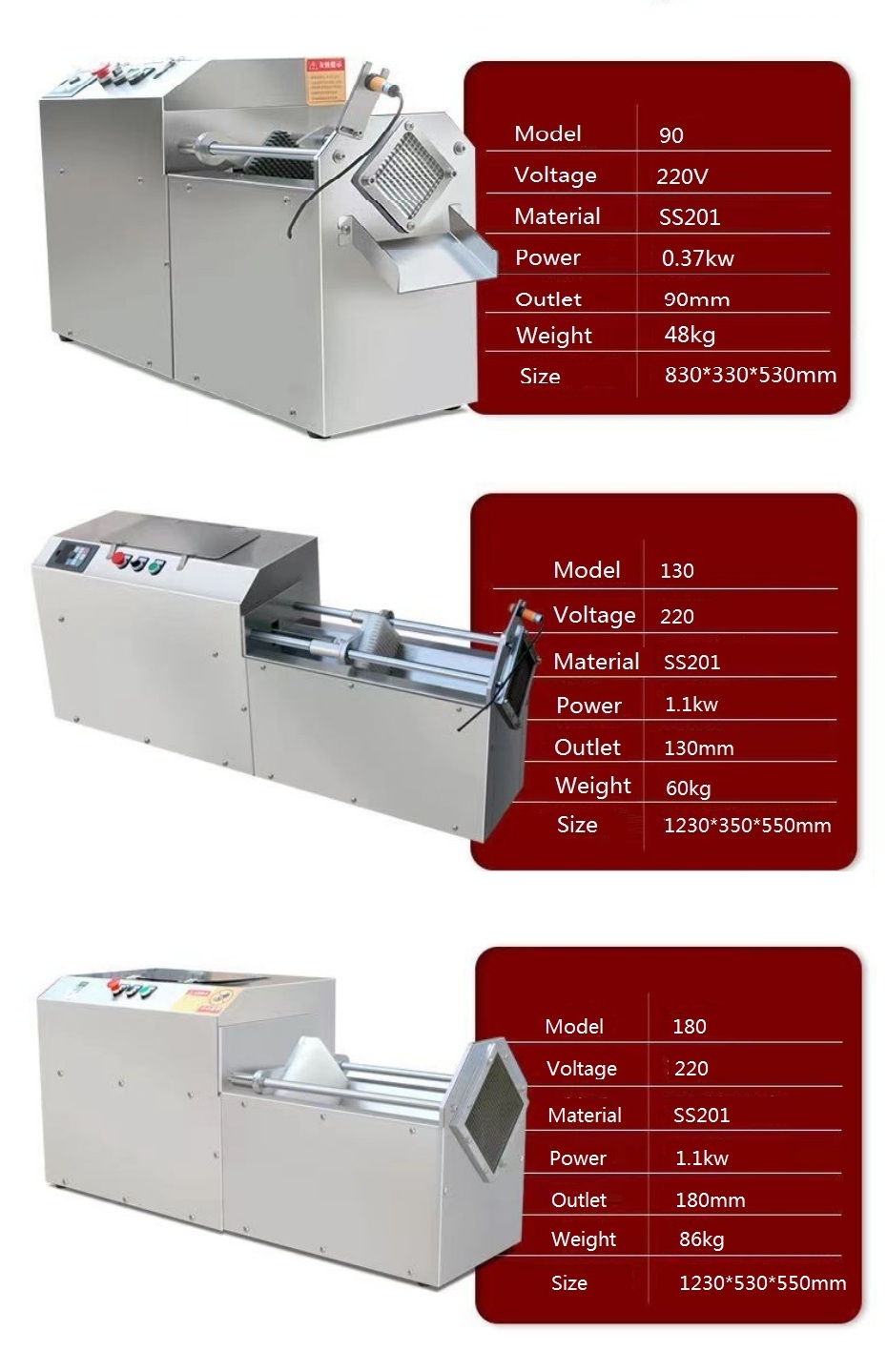 vegetable fruit chipping machine