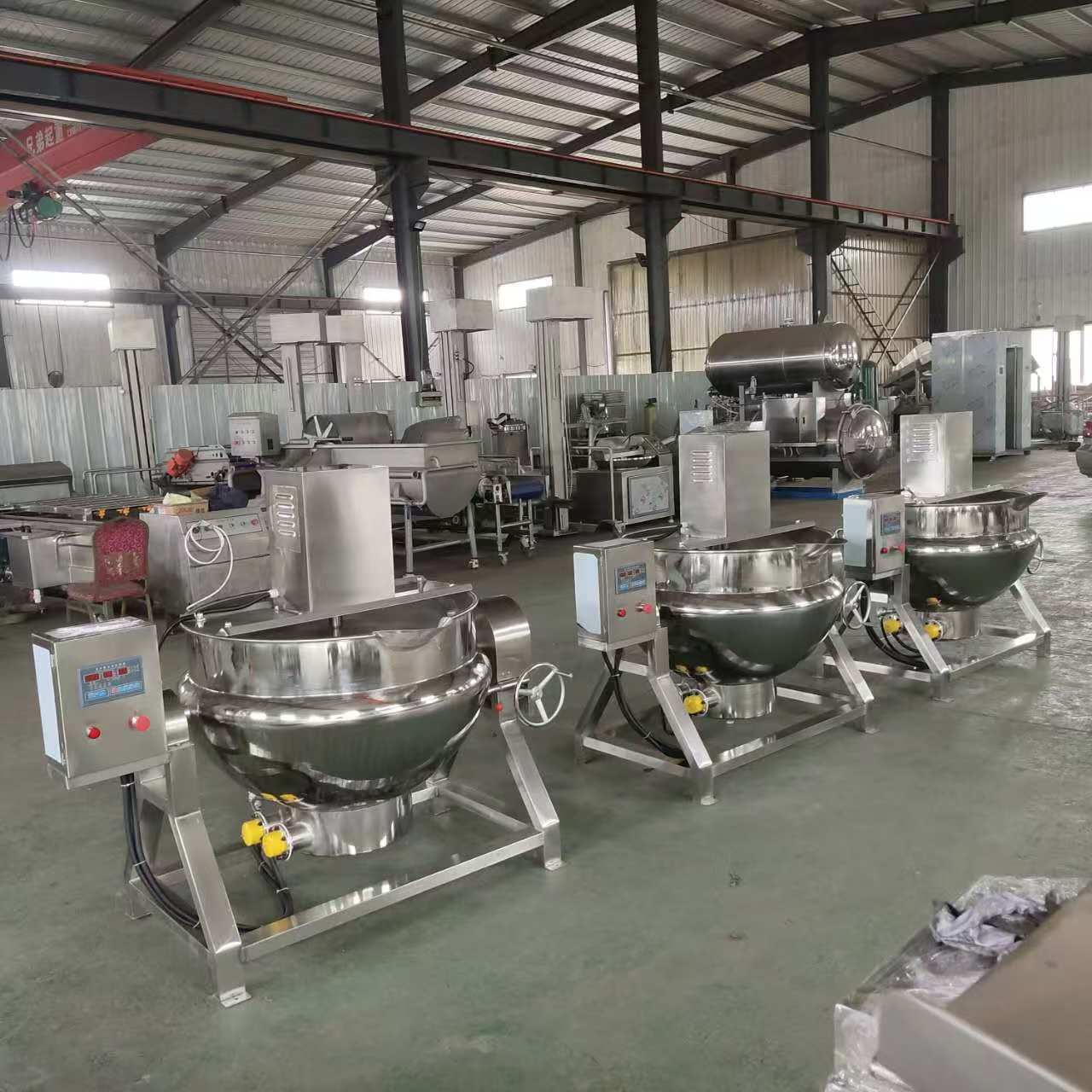 industrial steam jacketed kettle