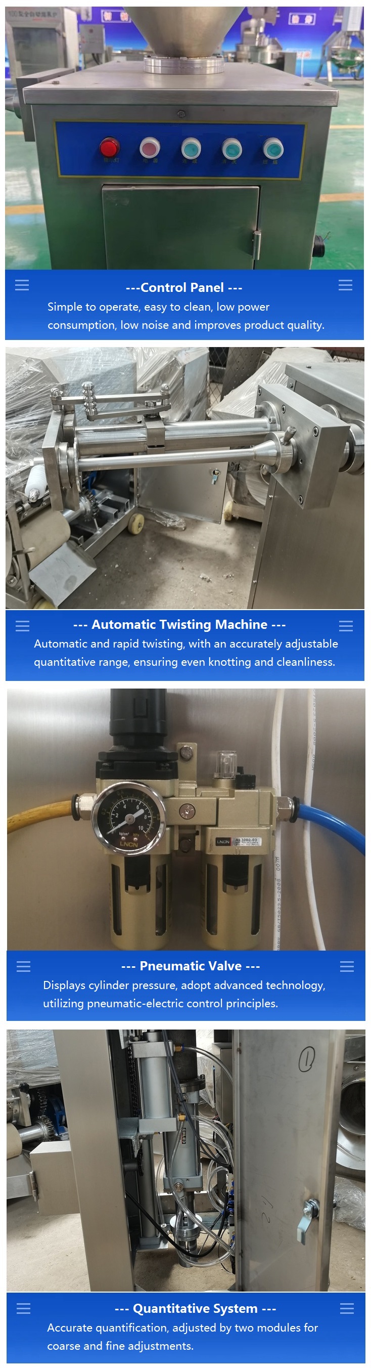 sausage casing machine